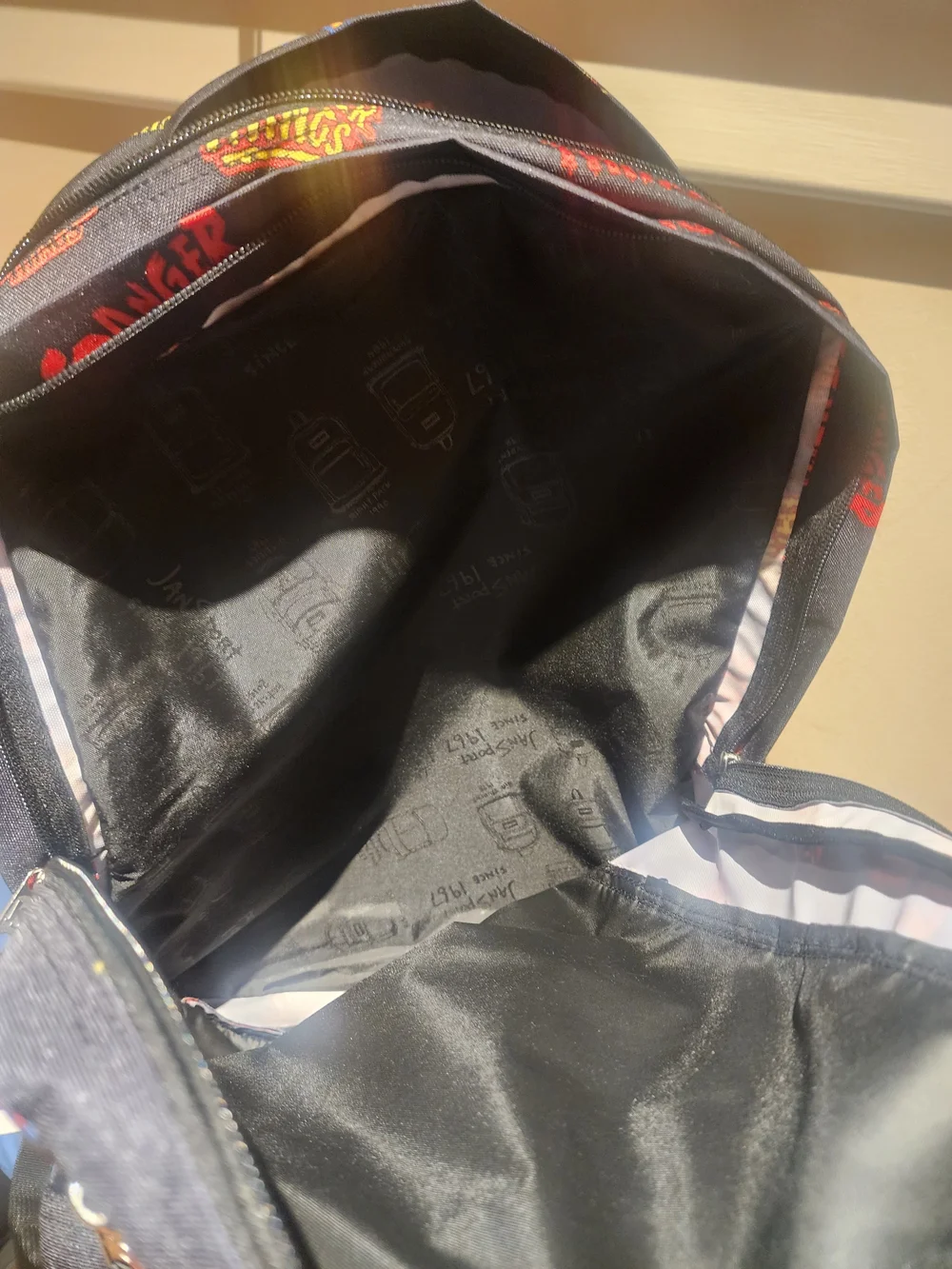 NWT JanSport X Stranger Things Upside Down Logo Backpack
